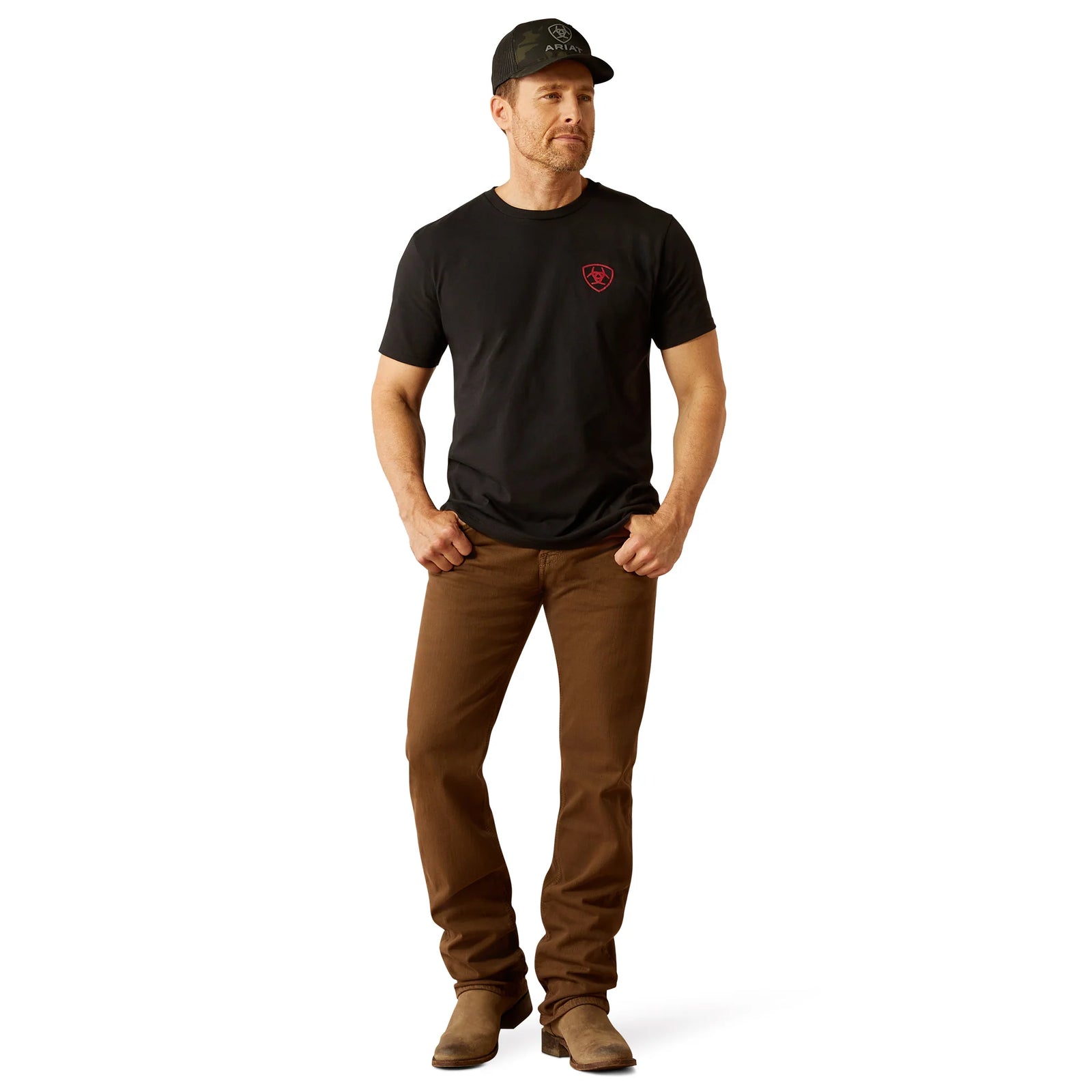 Ariat Mns Farm Raised SS Tee Black
