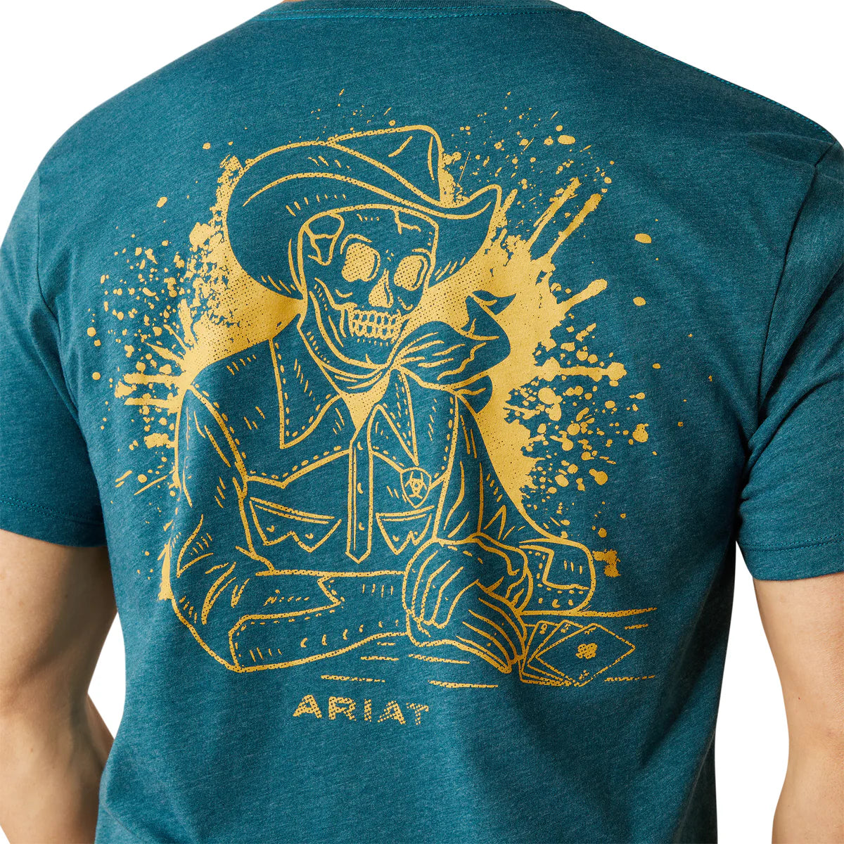 Ariat Mns Played Out SS Tee Deep Sea Heather