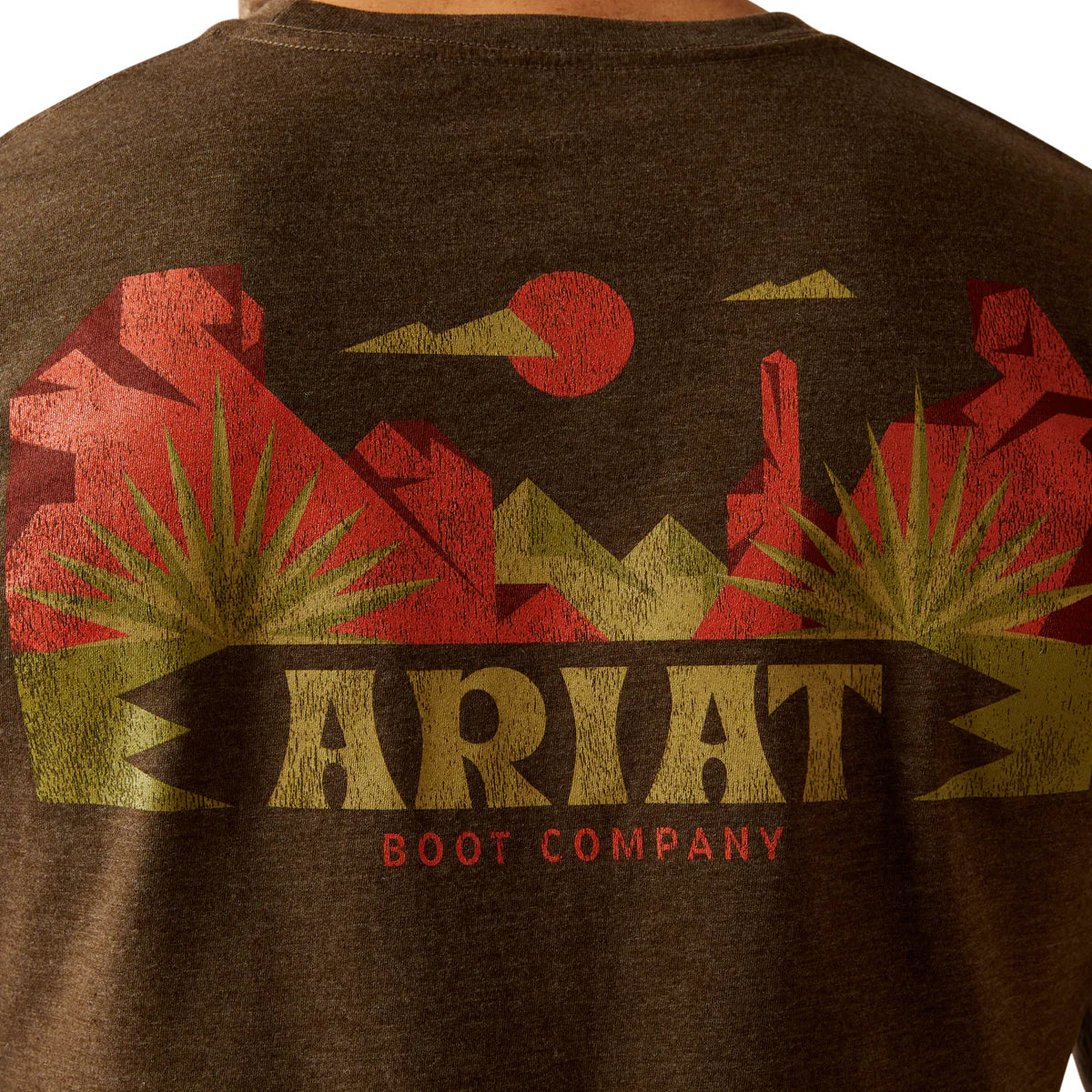 Ariat Mns Modern Mesa SS Tee Brown Heather