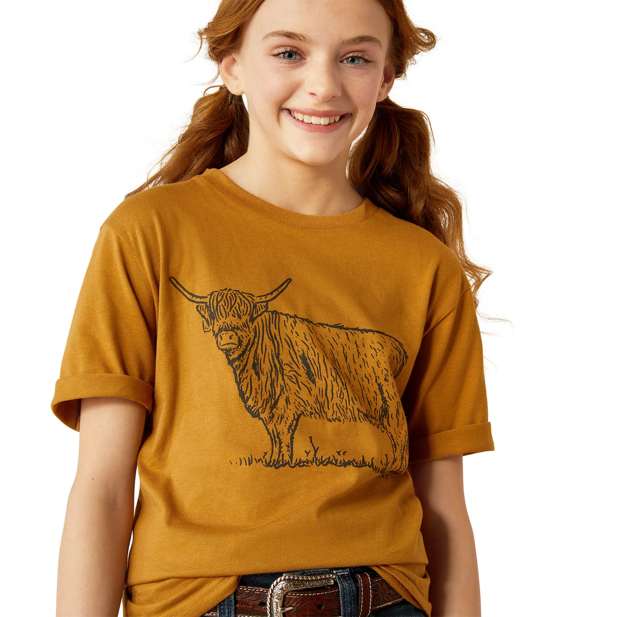 Ariat Gls Highlander SS Tee Harvest Gold - Black Friday Sale