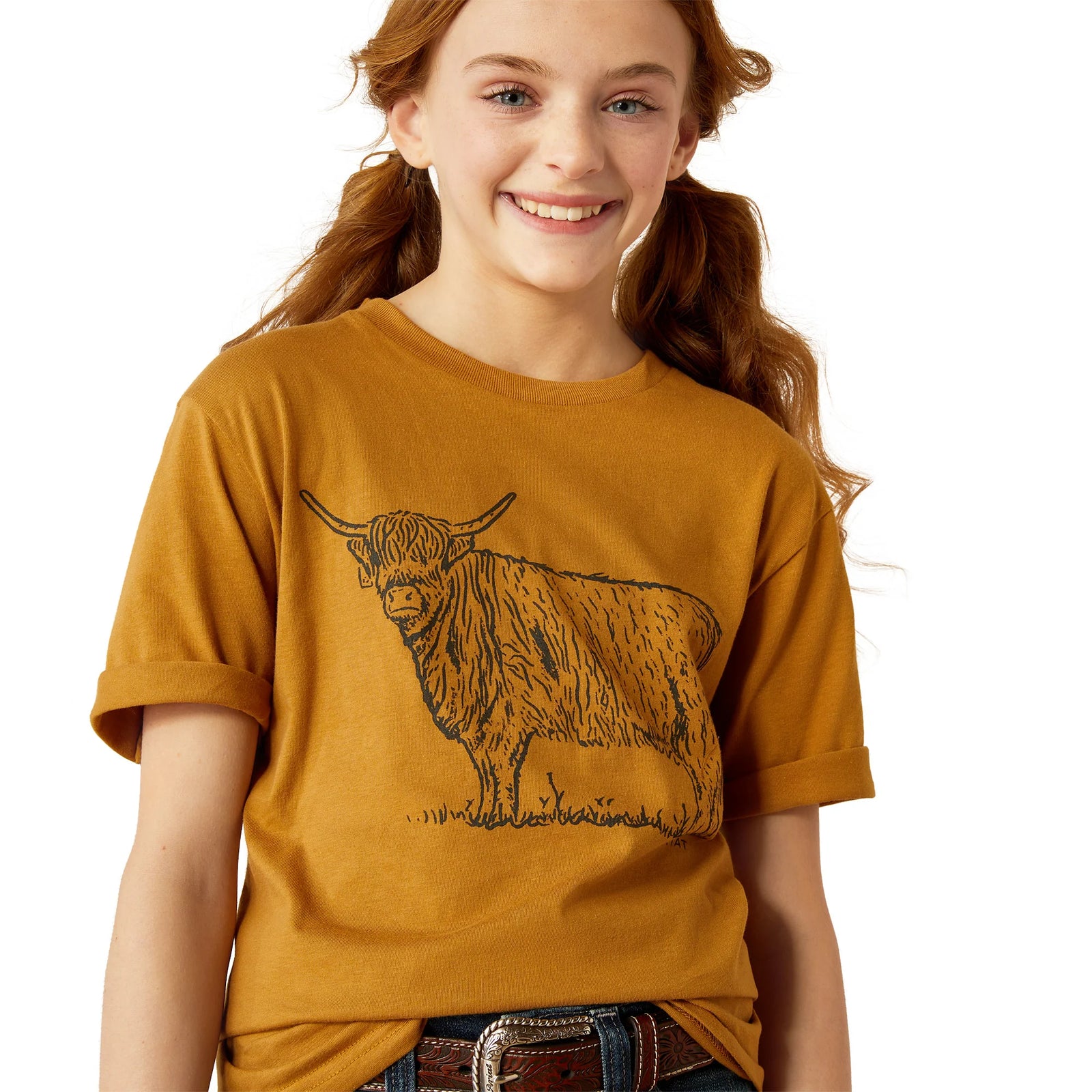Ariat Gls Highlander SS Tee Harvest Gold - Black Friday Sale