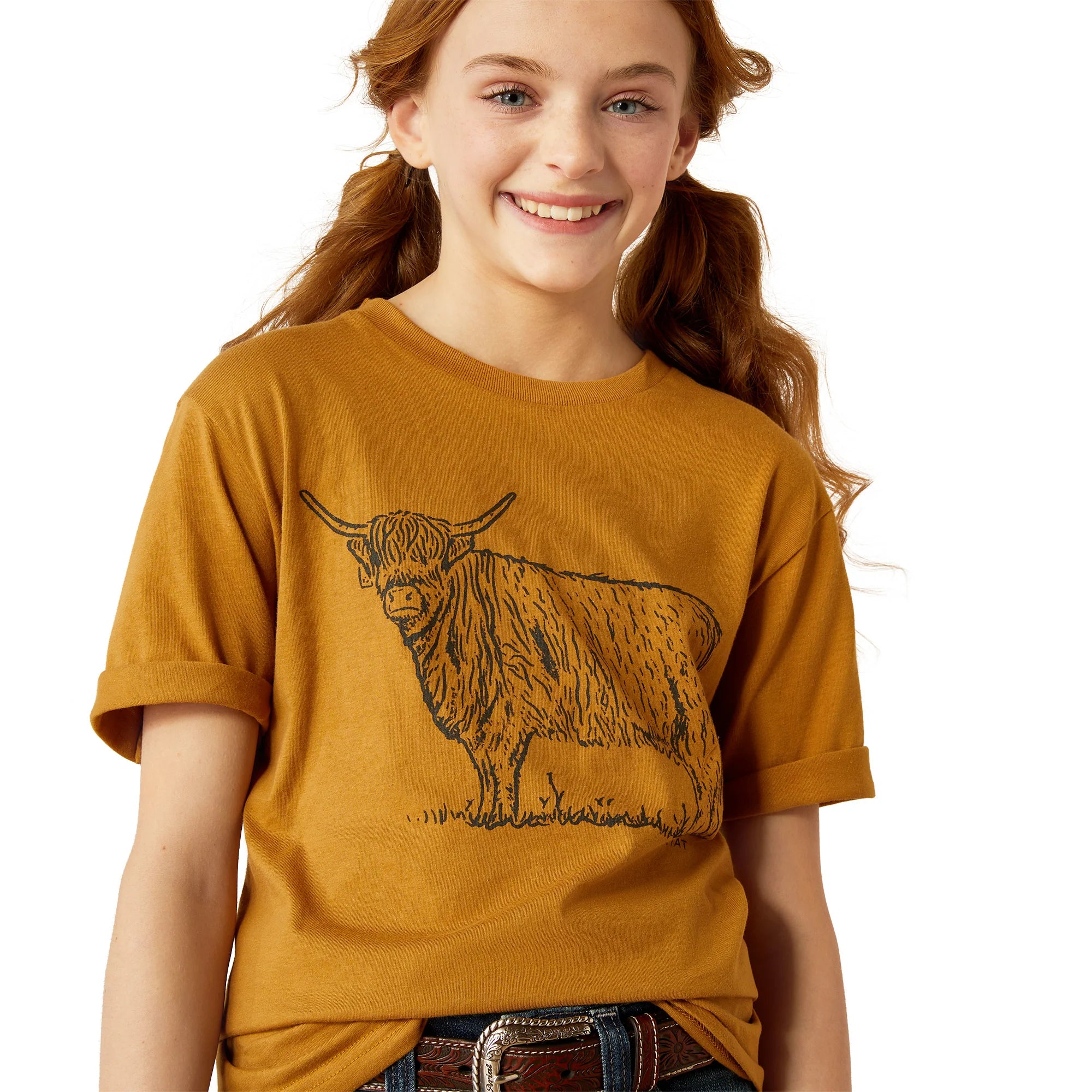 Ariat Gls Highlander SS Tee Harvest Gold - Black Friday Sale