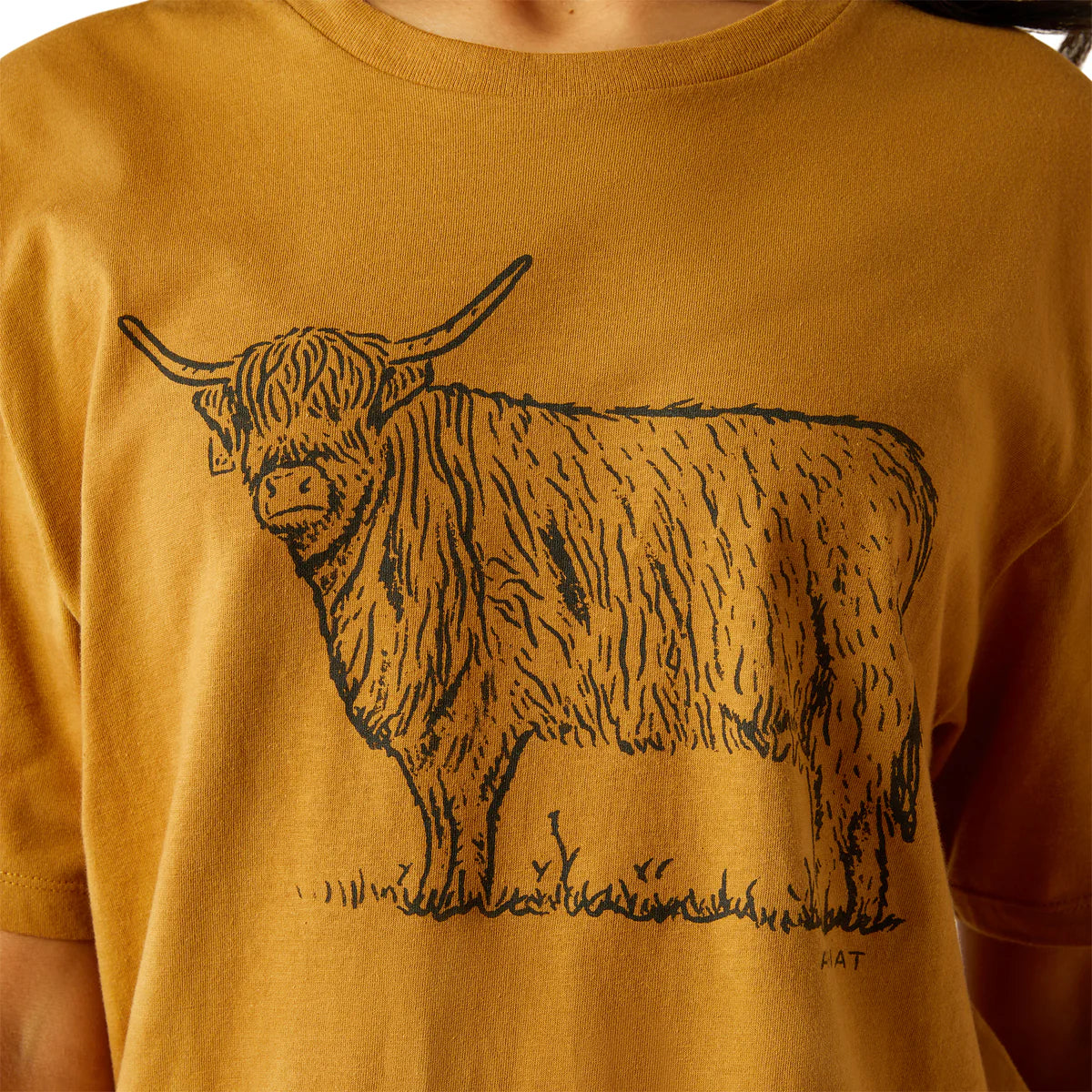Ariat Wms Highlander SS Tee Harvest Gold - Black Friday Sale