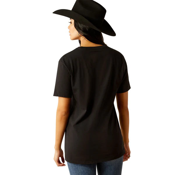 Ariat Wms Longhorn Watercolor SS Tee Natural - Black Friday Sale