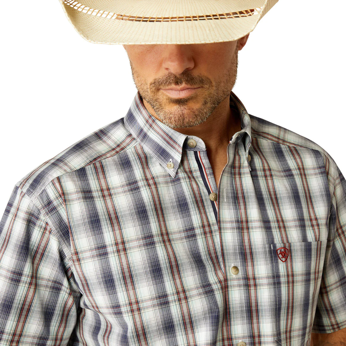Ariat Mns Pro Series Cruz Classic Fit SS Shirt Navy