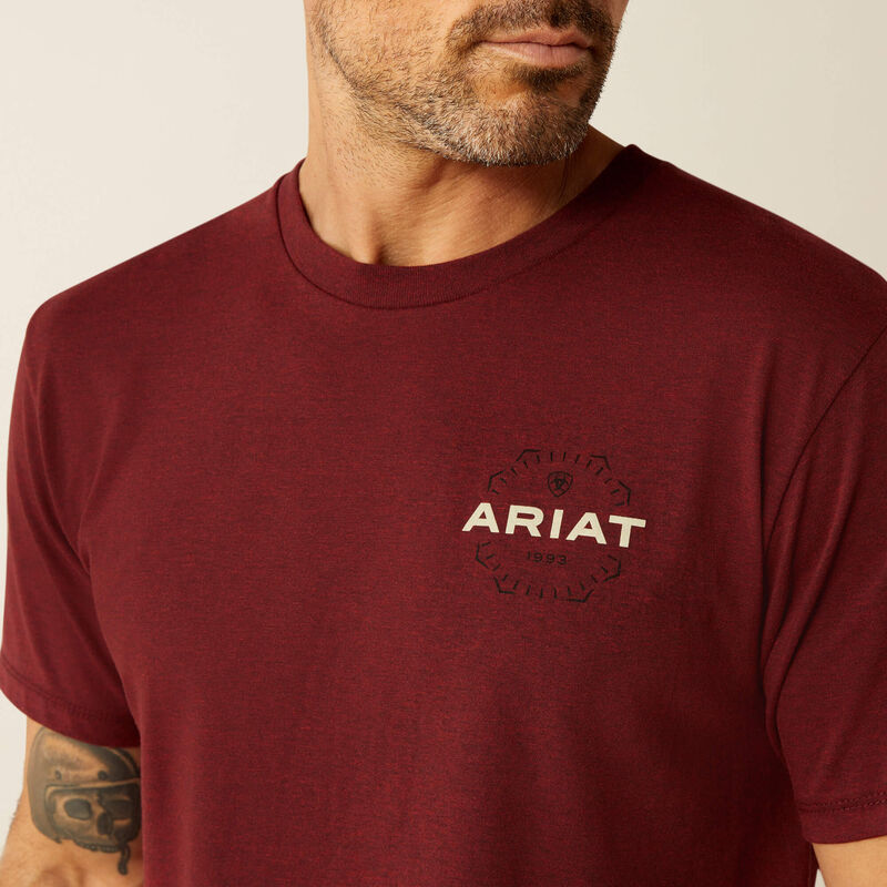Ariat Mns Explorer Classic SS Tee Crimson Red