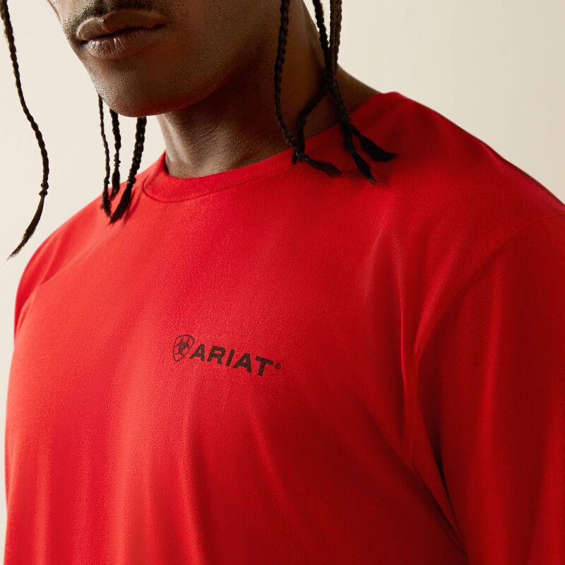 Ariat Mns Proud Farmer SS Tee Redline