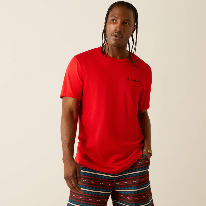 Ariat Mns Proud Farmer SS Tee Redline