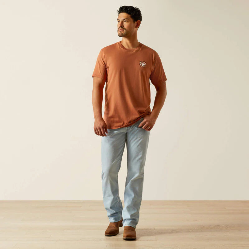 Ariat Mns Loft Simple Seal SS Tee Chutney