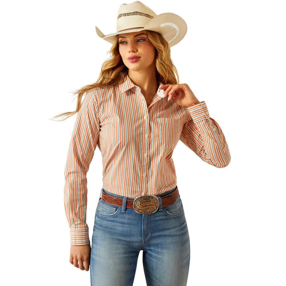 Ariat Wms Wrinkle Resistant Kirby LS Shirt Malia Stripe