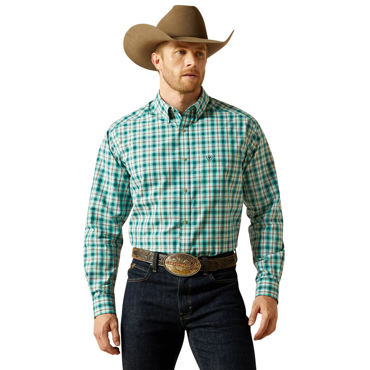 Ariat Mns Pro Series Brayden LS Shirt Teal