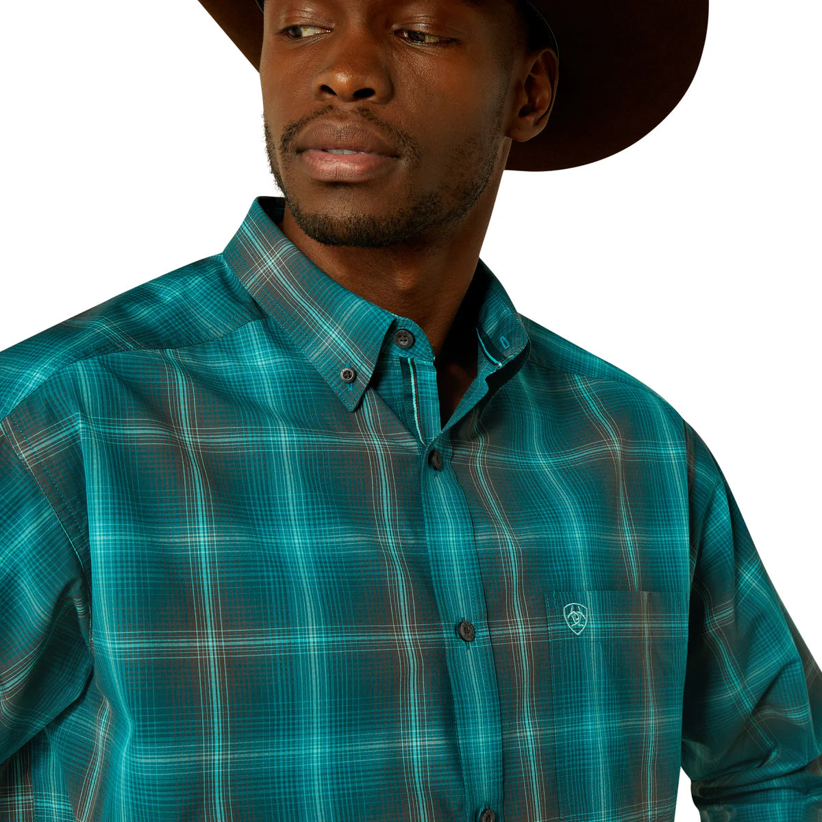 Ariat Mns Pro Series Bear LS Shirt Dark Teal