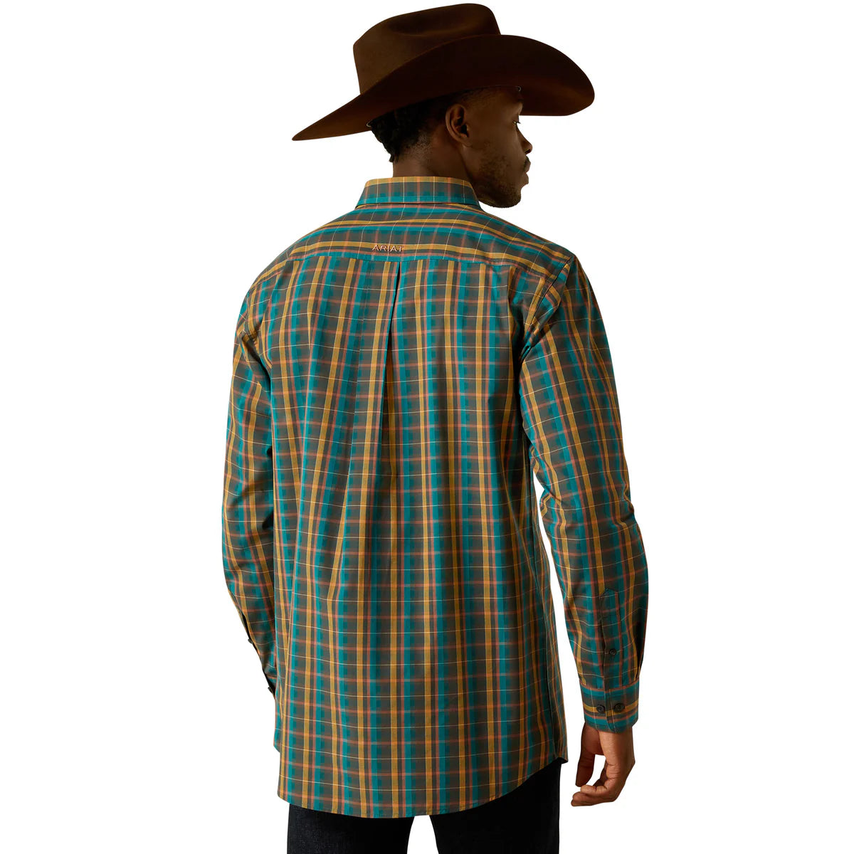 Ariat Mns Series Bowie Fitted LS Shirt Dark Teal