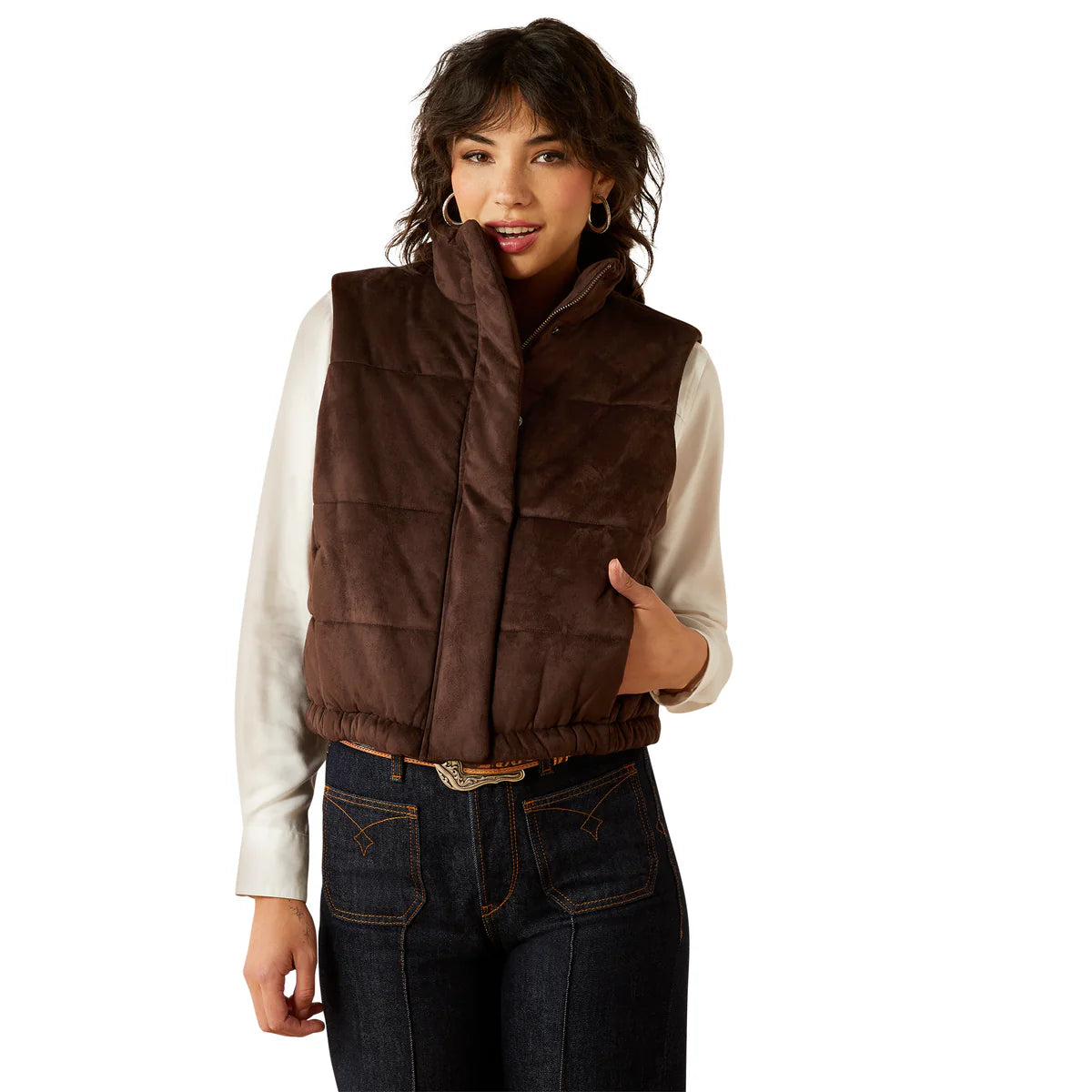 Ariat Wms Swirls Vest Mole