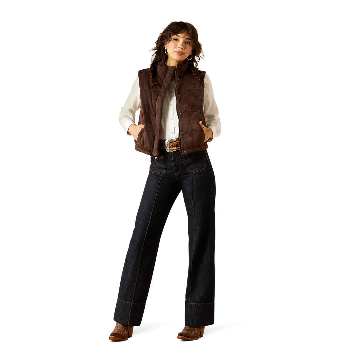 Ariat Wms Swirls Vest Mole