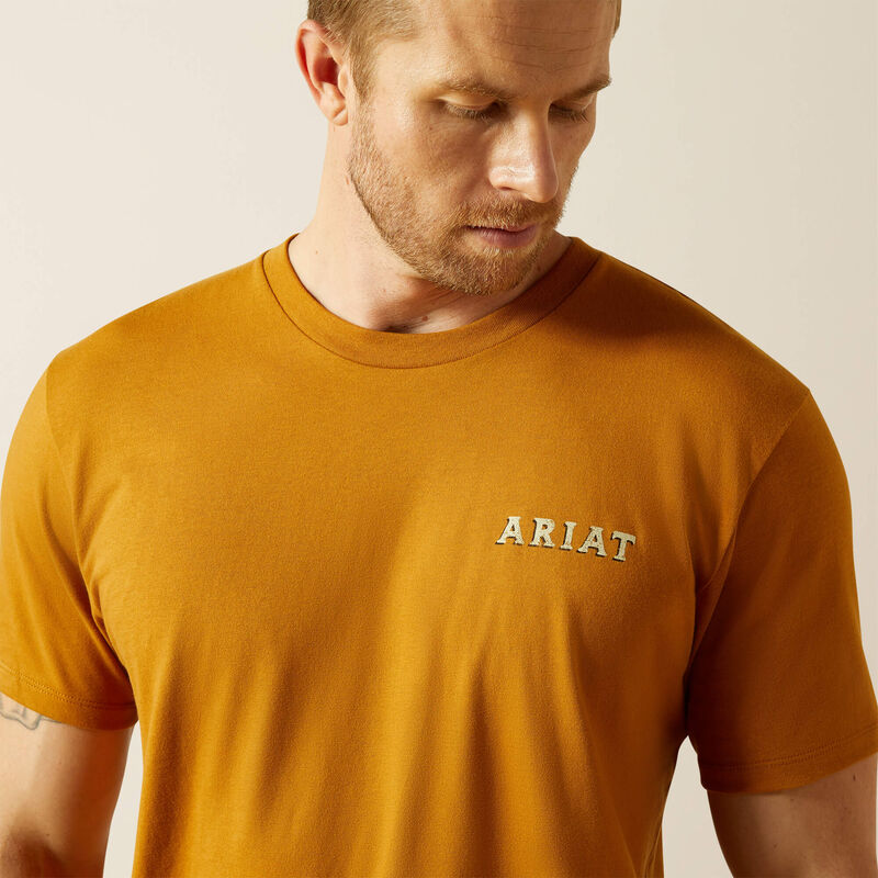 Ariat Mns Scorpion Seal SS Tee Bone Brown