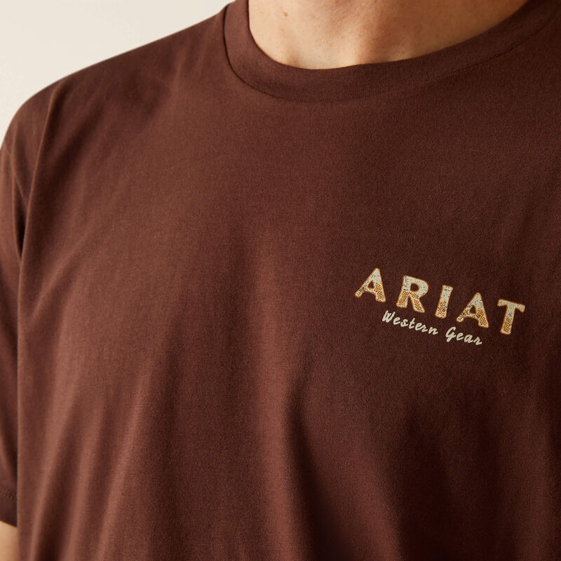 Ariat Mns Hater Club SS Tee Deep Mahogany