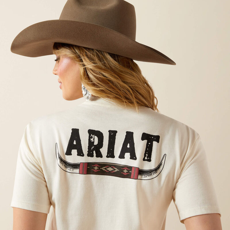 Ariat Wmns Bull Horns SS Tee Natural