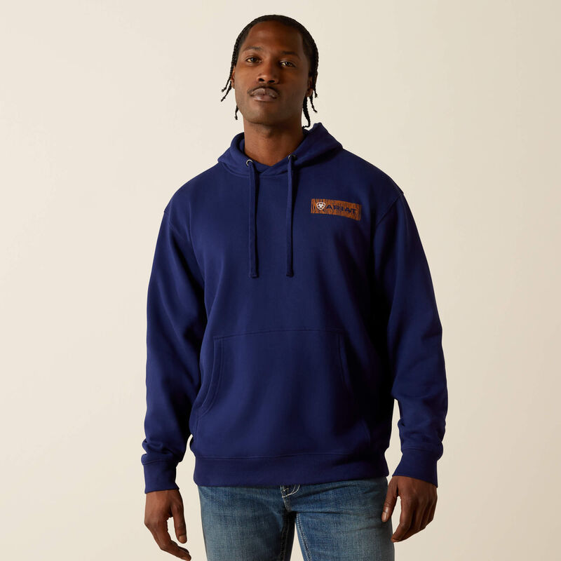 Ariat Mns Woodshop Stack Hoodie Navy - Winter 26