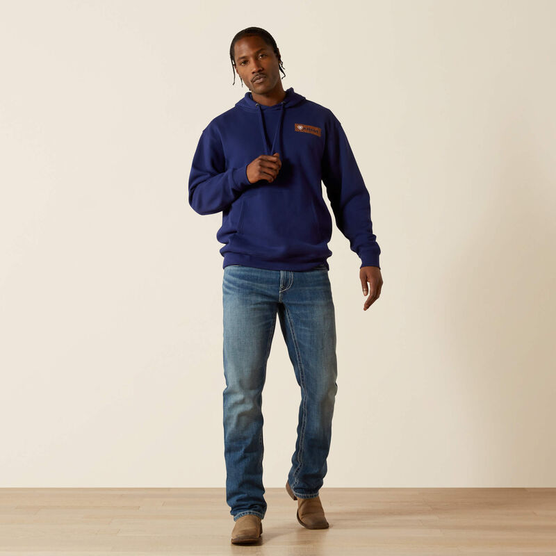 Ariat Mns Woodshop Stack Hoodie Navy - Winter 26