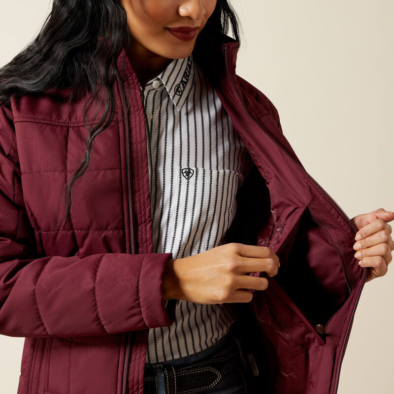 Ariat Wms Crius Insulated Jacket Windsor Wine - Winter 26