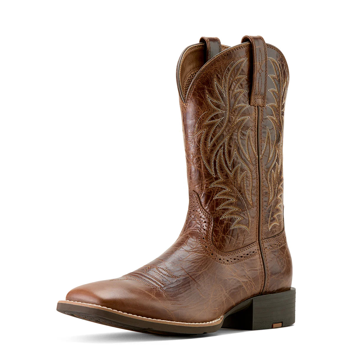 Ariat Mns Sport Western Wide Sport Toe Dark Tan