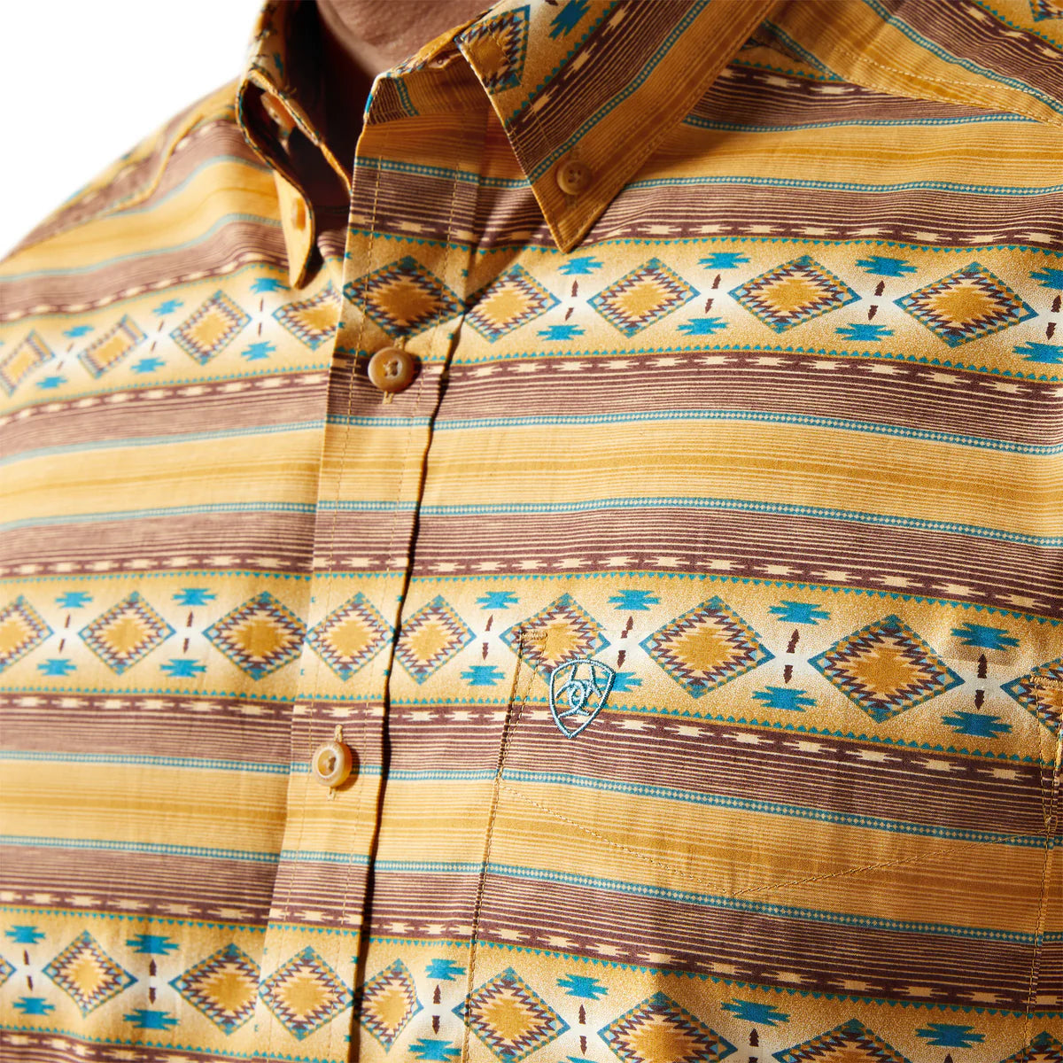 Ariat Mns Teddi LS Shirt Tan