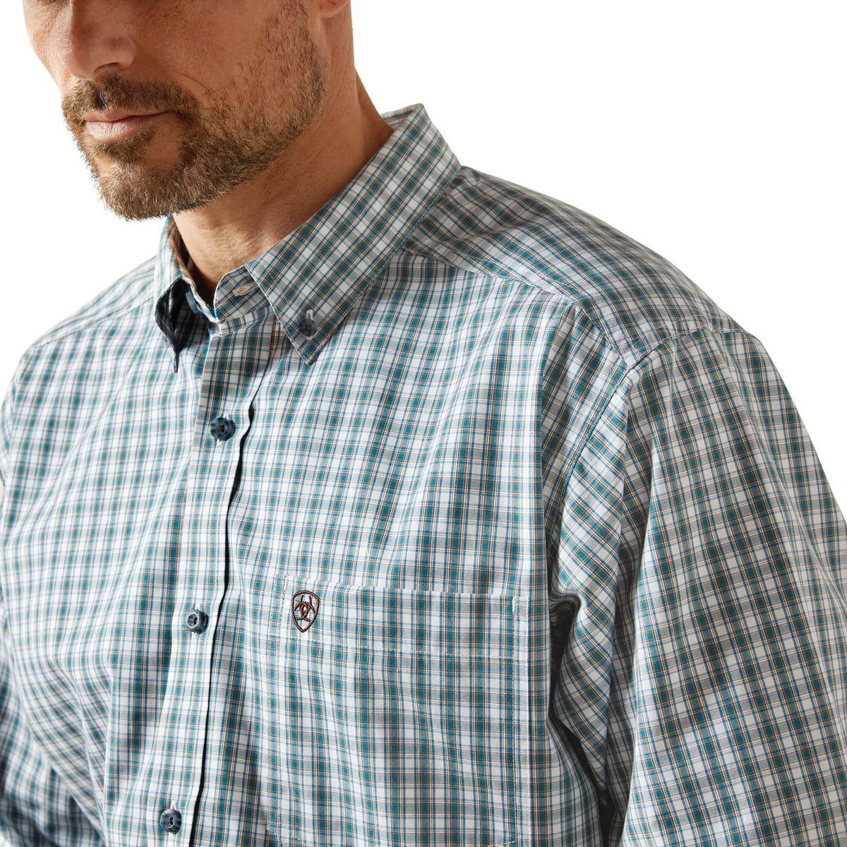 Ariat Mns Pro Series Townes LS Shirt Dark Teal