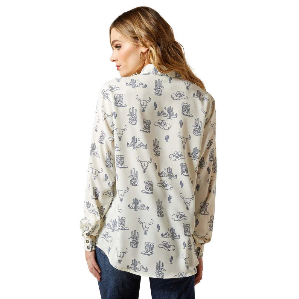Ariat Wms Homestyle LS Shirt Deserted Print