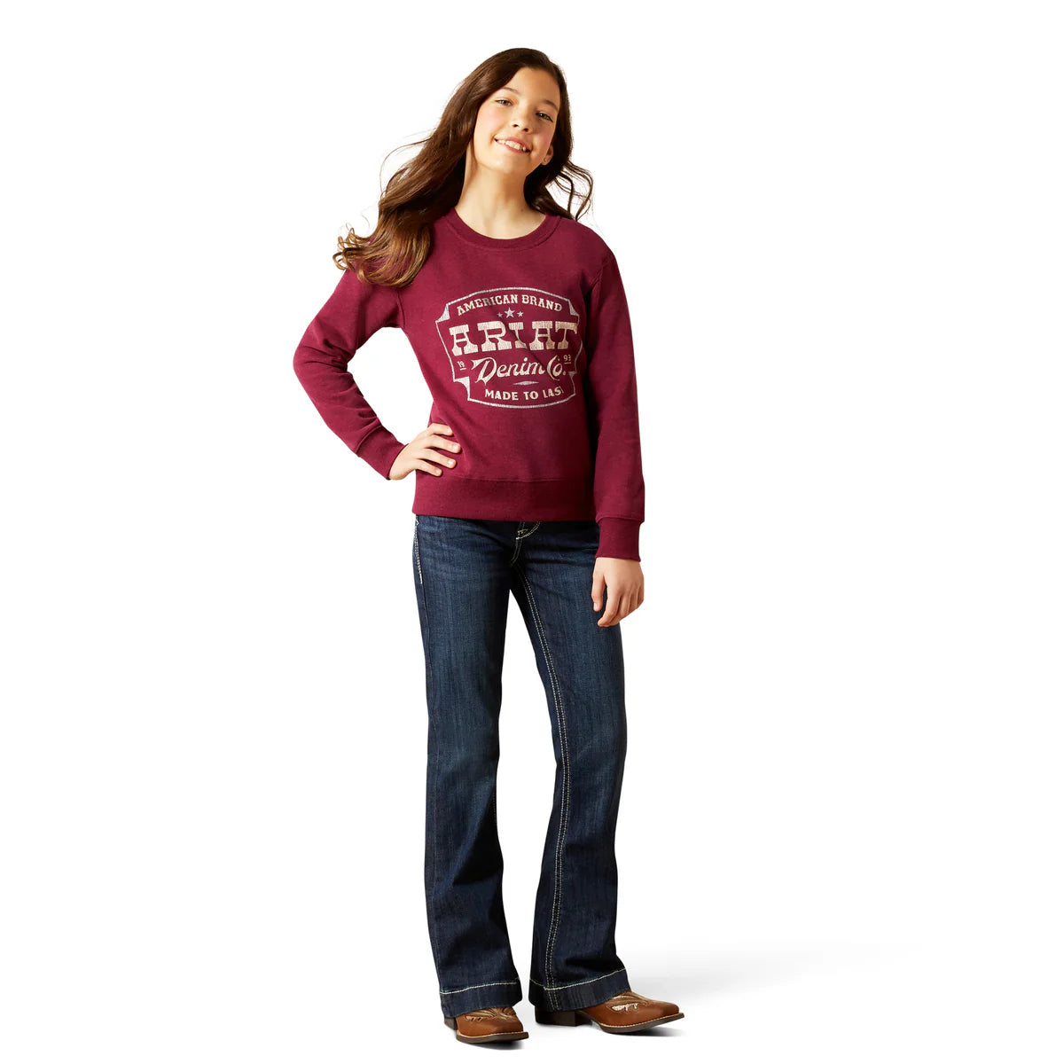 Ariat Gls Emblem Sweatshirt Beaujolais Heather