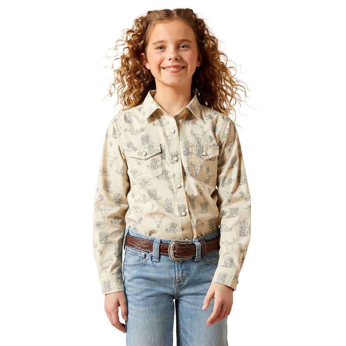 Ariat Gls Mila Snap LS Shirt Deserted Print