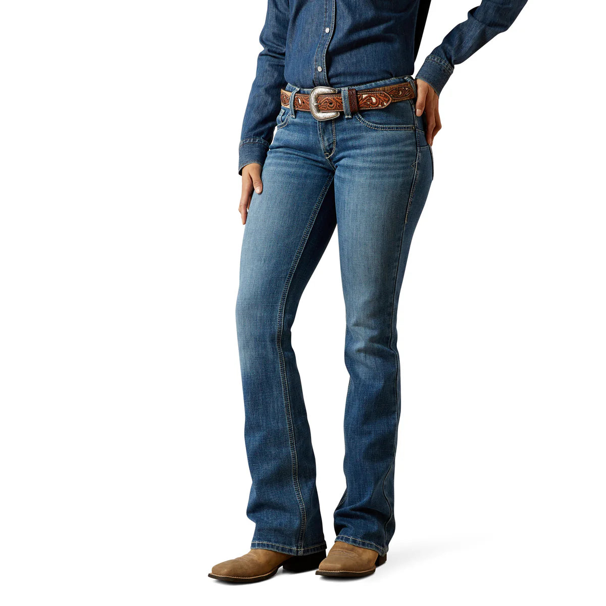 Ariat Wms Mid Rise Boot Cut Aisha Ithica