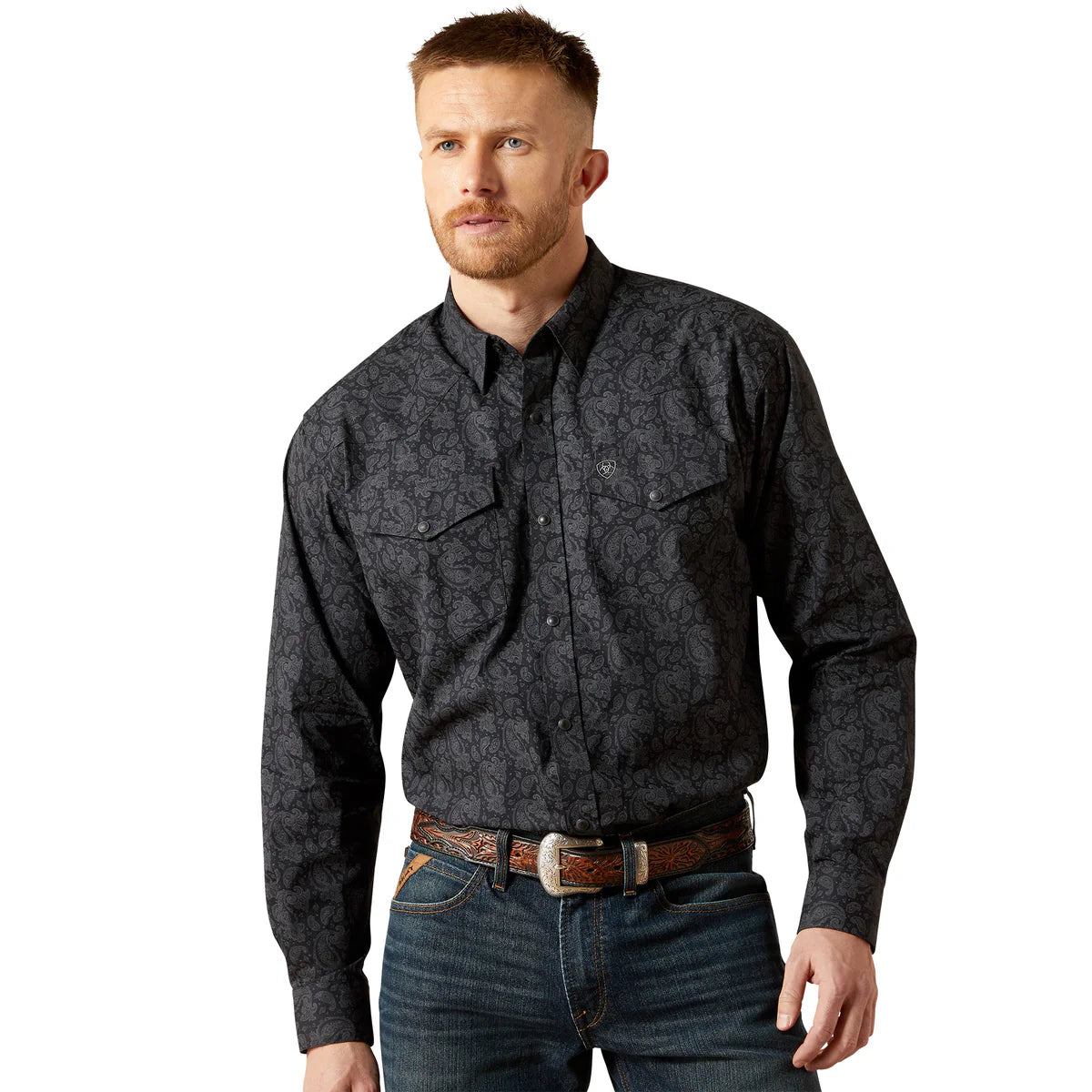 Ariat Mns Finnigan Snap LS Shirt Black