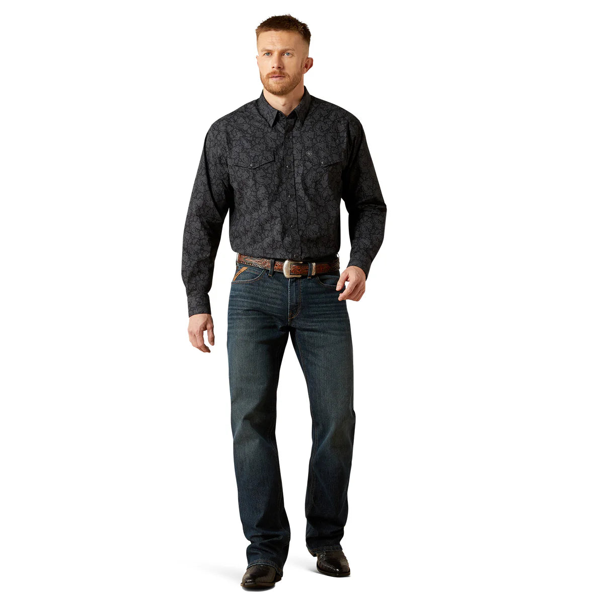 Ariat Mns Finnigan Snap LS Shirt Black