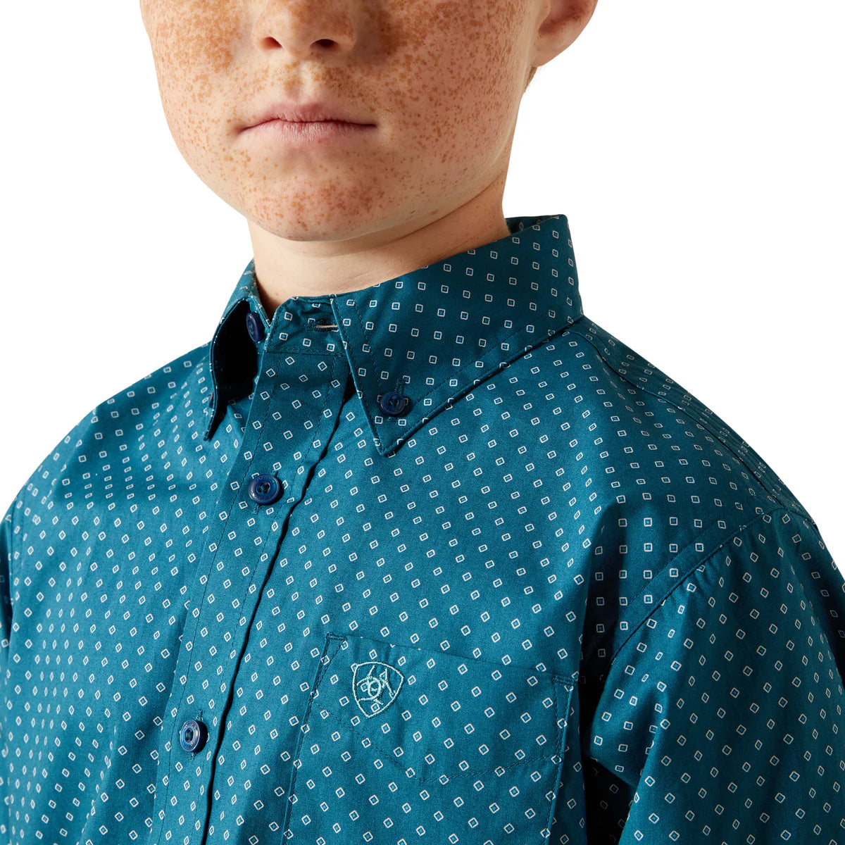 Ariat Bys Tyce LS Shirt Dark Teal