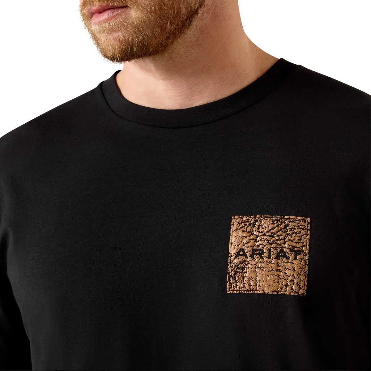 Ariat Mns Boot Leather Patch SS Tee Black