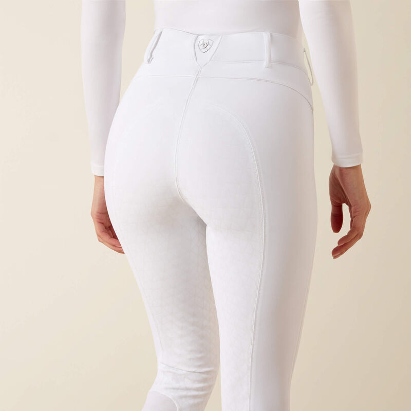 Ariat Wms Tri Factor Allure Full Seat Breech White