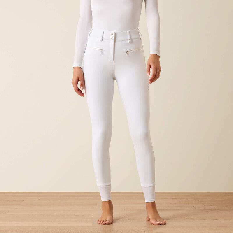 Ariat Wms Tri Factor Allure Full Seat Breech White