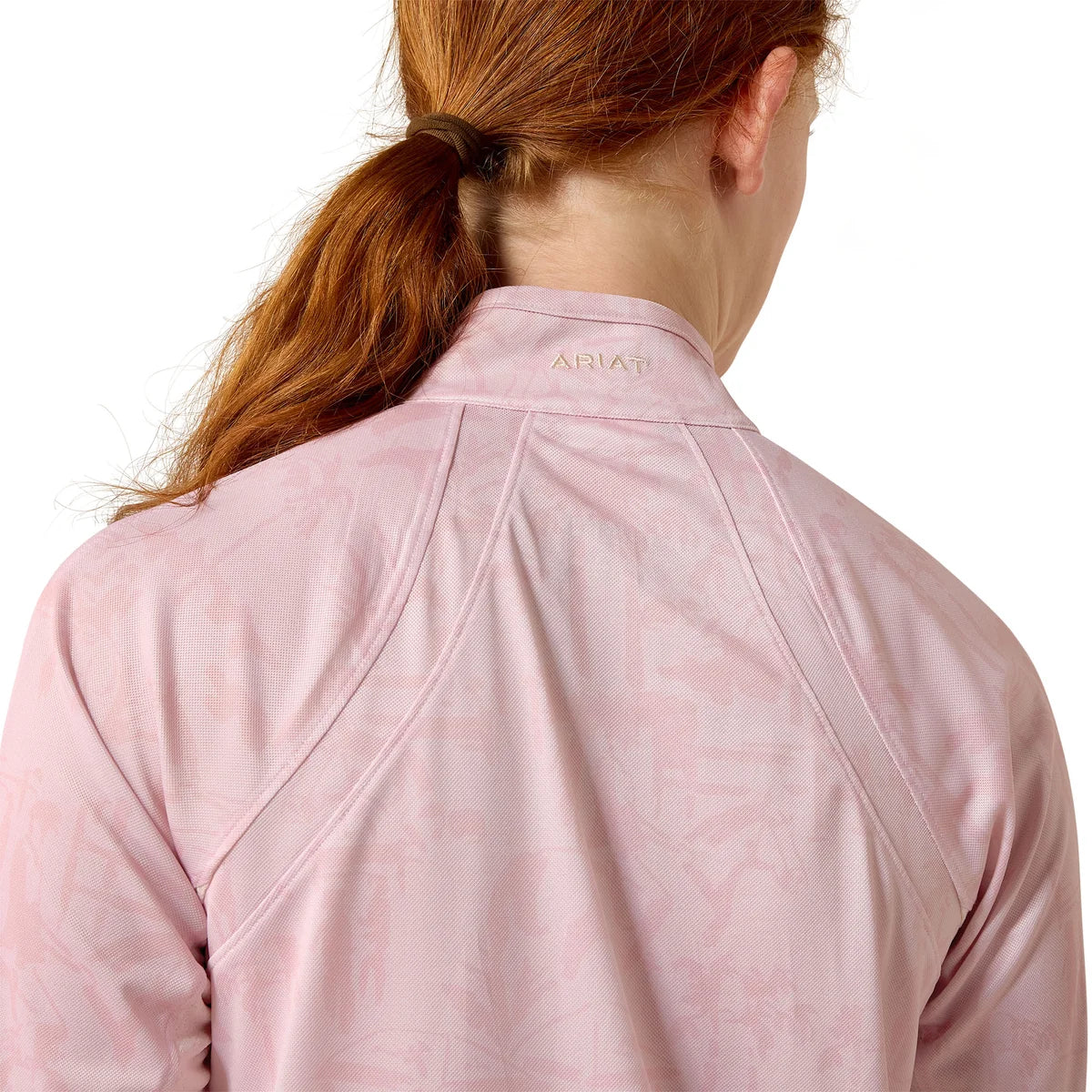 Ariat Yth Sunstopper 3.0 1/4 Zip Baselayer Sepia Horse Park Print