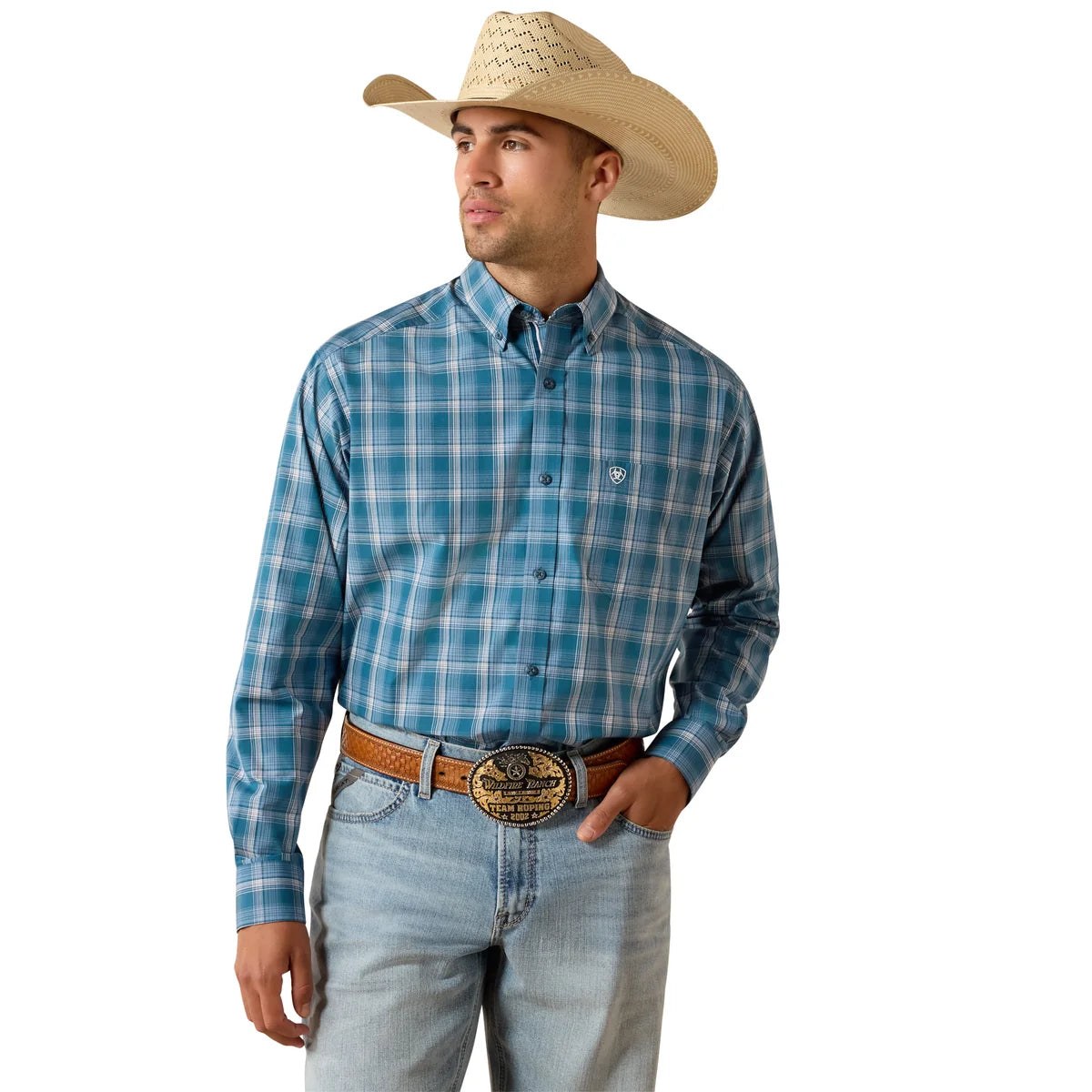 Ariat Mns Pro Series Tyce Classic Fit LS Shirt Deep Dive Plaid