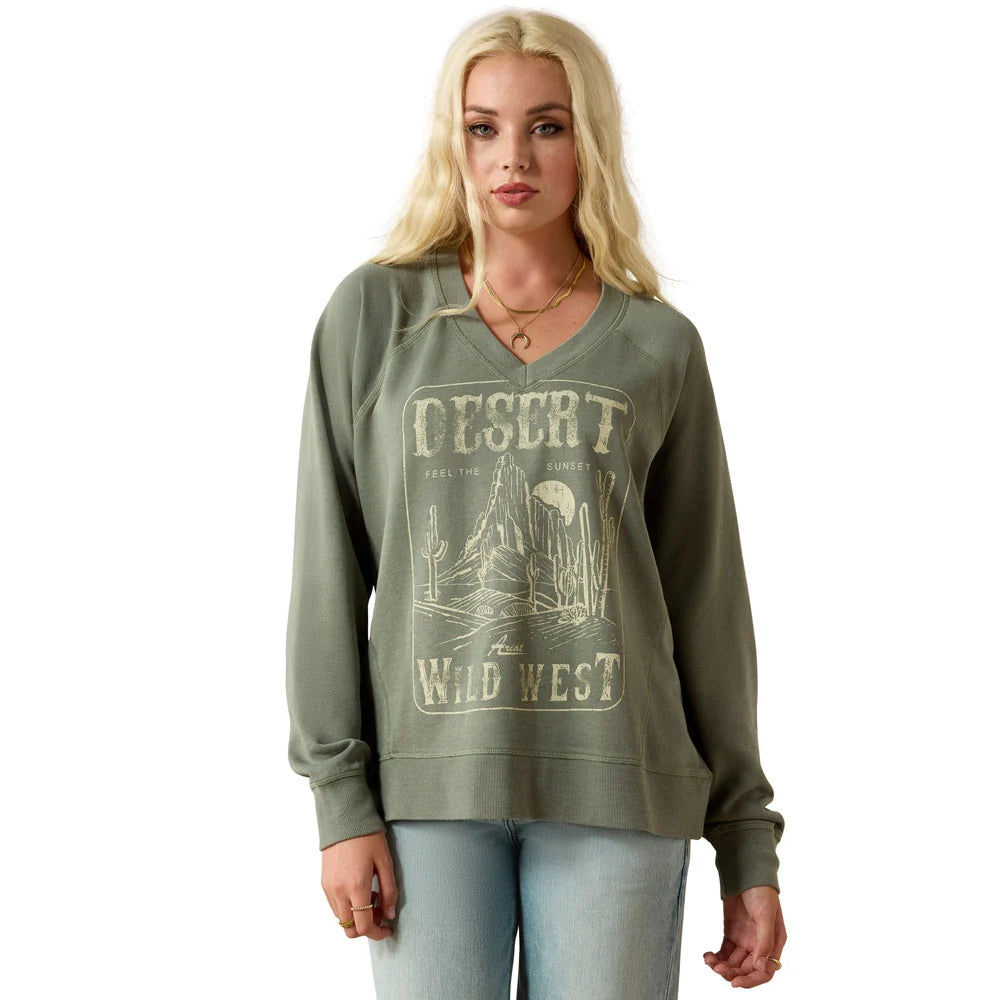 Ariat Wms Victoria Sweatshirt Sea Spray