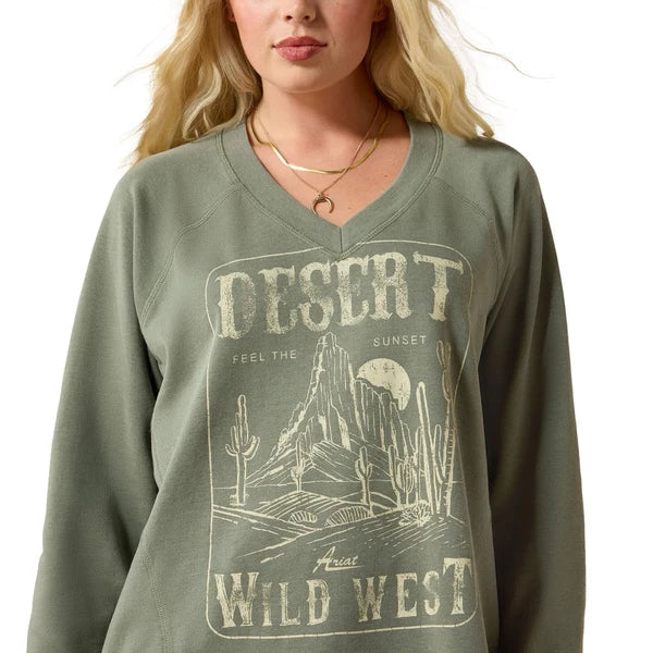 Ariat Wms Victoria Sweatshirt Sea Spray