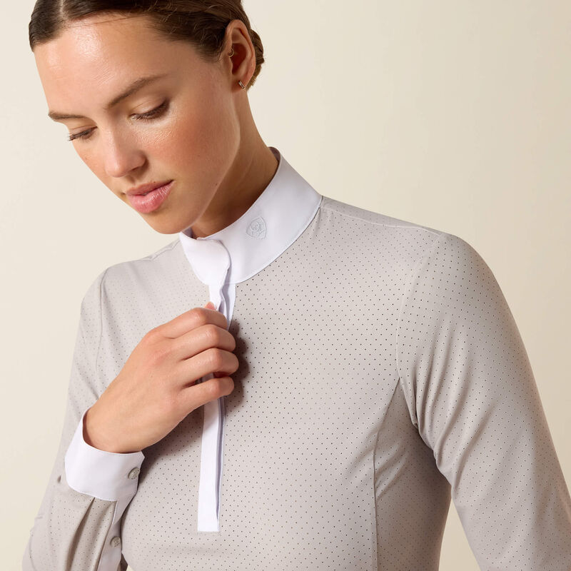 Ariat Wms Breathe LS Show Shirt Show Grey