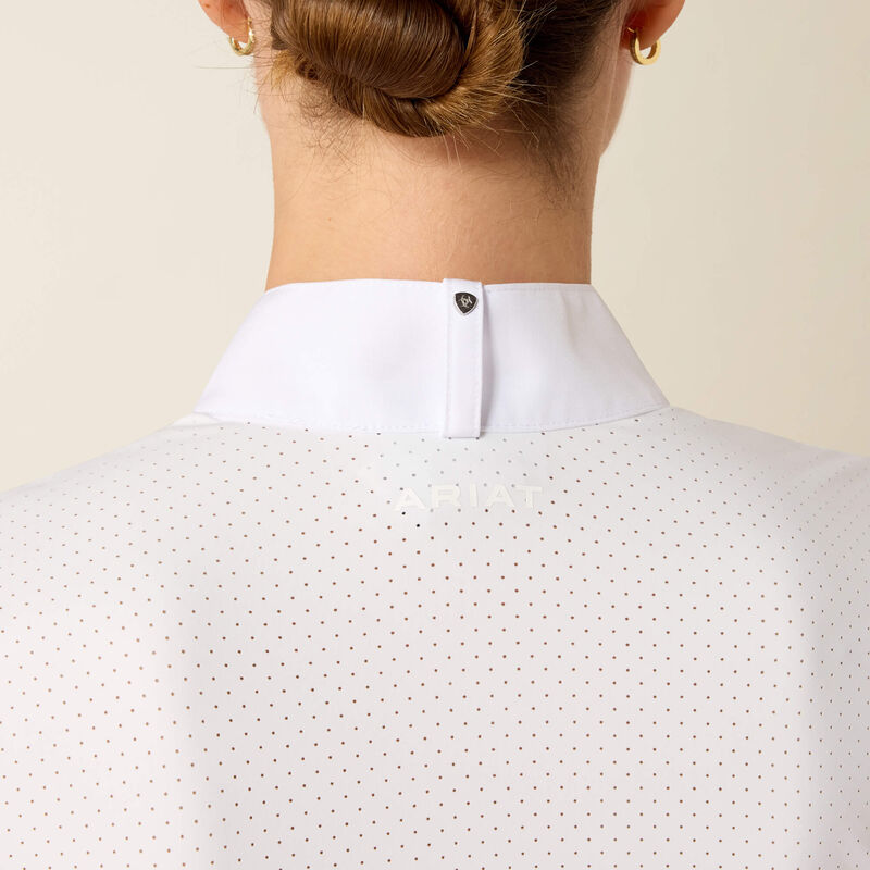 Ariat Wms Breathe LS Show Shirt White