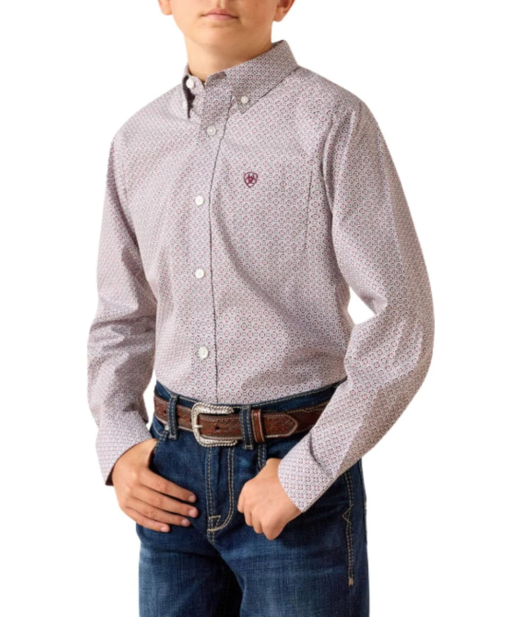Ariat Bys Philly LS Shirt Excalibur Geo Print