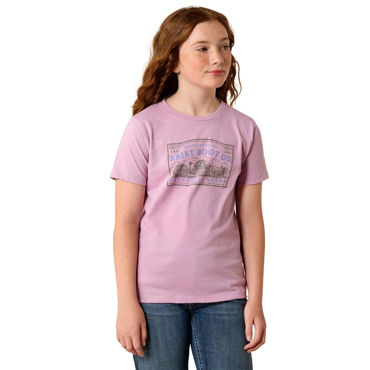 Ariat Gls Farm Patch SS Tee Lavender