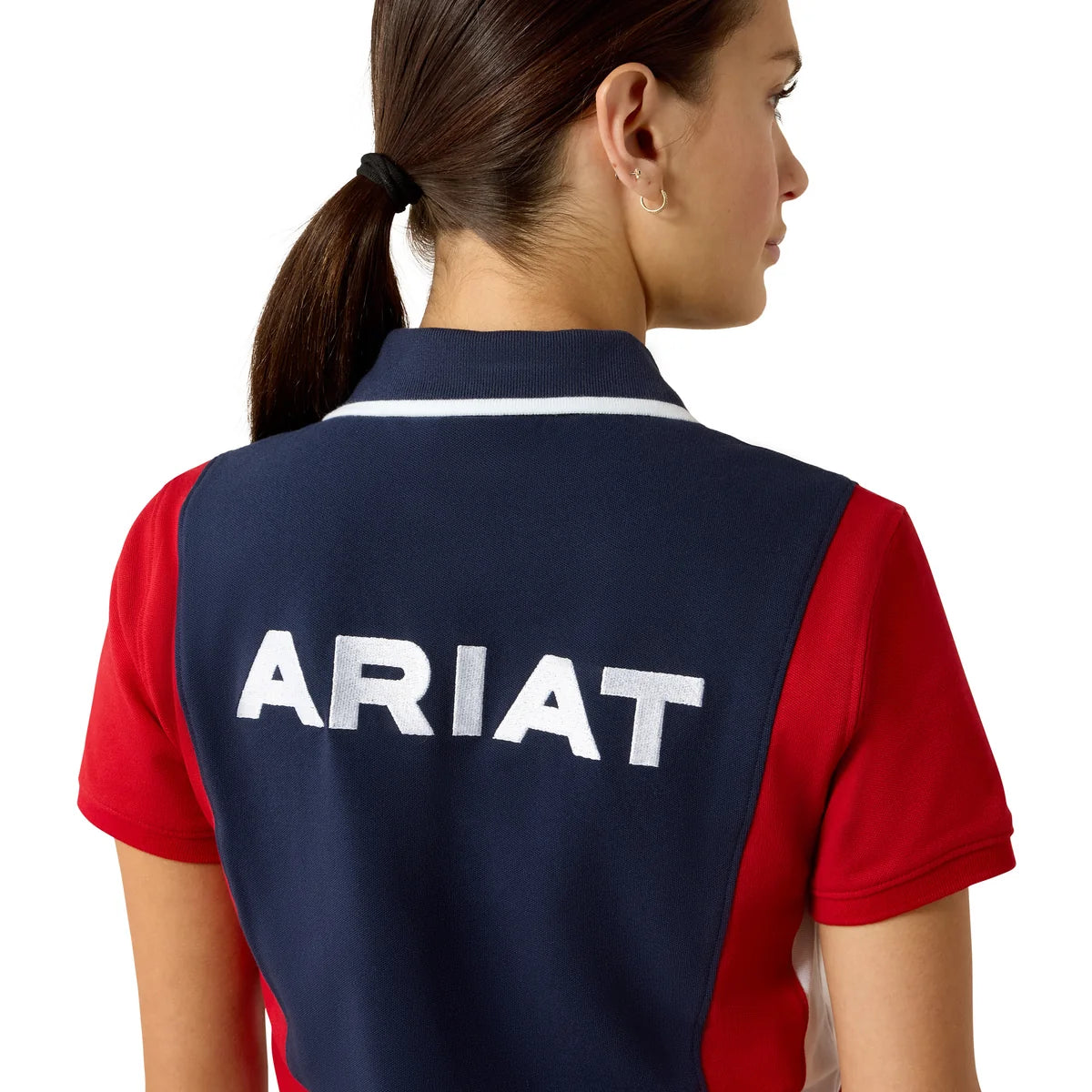 Ariat Wms Taryn SS Polo NavyT/Red
