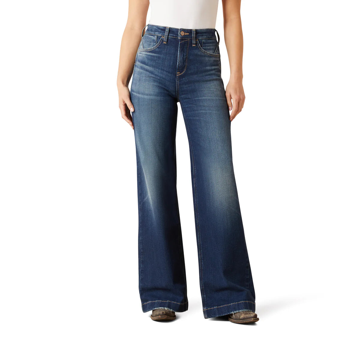 Ariat Wms Ultra High Rise Penelope Wide Leg Jeans Lakewood