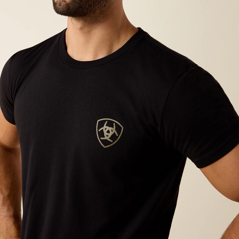 Ariat Mns Banner Badge SS Tee Black