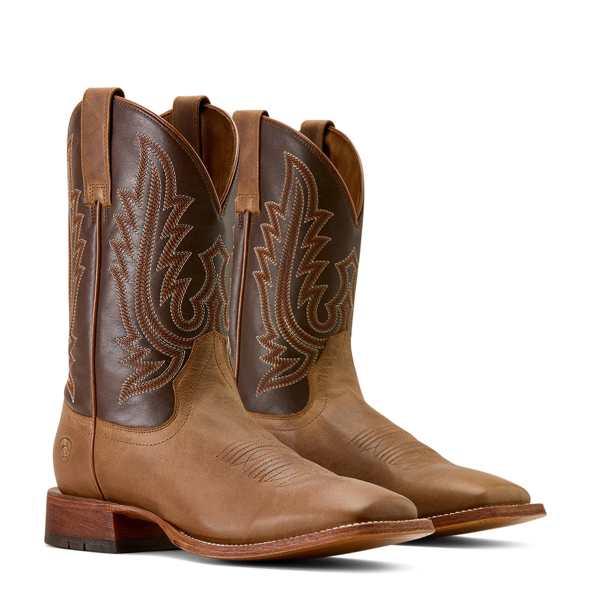 Ariat Mns County Roads WST Wheat Tan/Santa Fe Brown